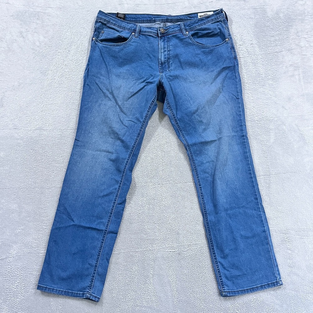 Buffalo David Bitton Jeans Mens 38x32 Blue Denim Pants Axel Slim Stretch